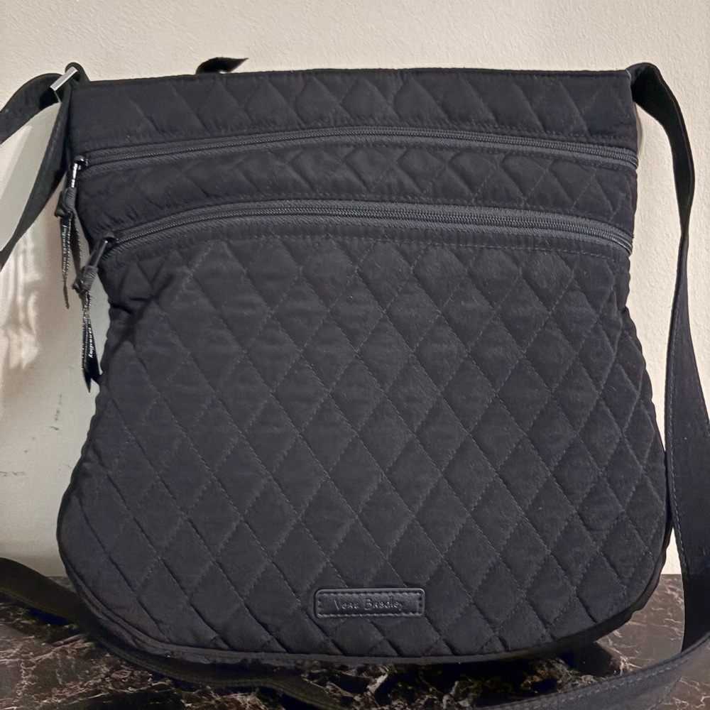 Vera Bradley Quilted Black Shoulder Bag